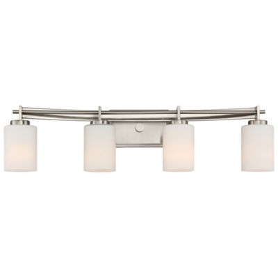 Buy Quoizel Taylor 4-Light Bathroom Wall Sconce in Brushed Nickel from Bed Bath & Beyond
